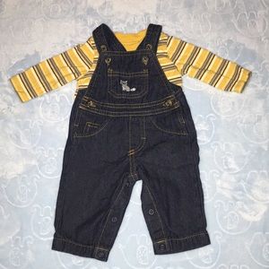 Long sleeve shirt and overall